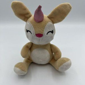 Easter Bunny Rabbit Unicorn Plush Toy - 6 Inches Brown